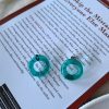 Fashion Niche Temperament Retro Circle Hollow All-match Earrings