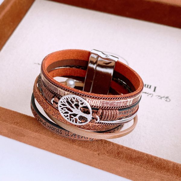 Round Magnetic Ethnic Style Fashion Personalized Bracelet