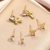 Special-interest Design Women's Cute Liquid Butterfly Earrings 6-piece Set