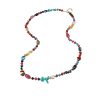 Colorful Natural Agate Crystal String Beads Long