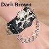 Men's Skull PU Leather Bracelet