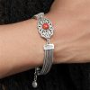 Vintage Inlaid South Red Woven Bracelet For Women With A High-end Feel