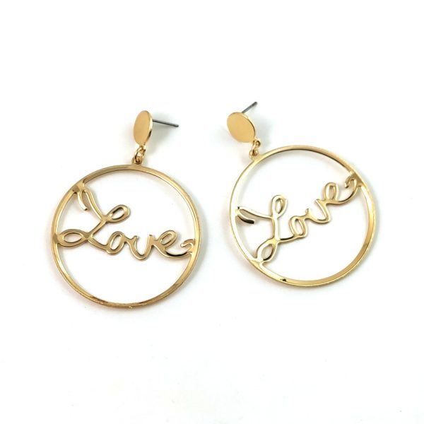 Explosion large circle earrings