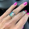 Alloy Inlaid Luminous Stone Jewelry Ring For Women