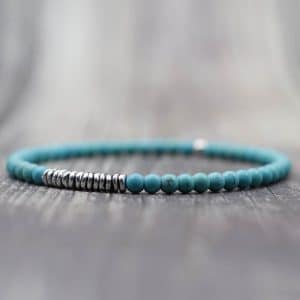 Silver Natural Stone Bracelet