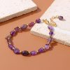 Accompanying Stone Beads Bracelet Women's Irregular Stone Lobster Buckle