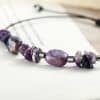 Wax Line Beads Stone Bracelet Original With Shape Rough Stone Carrying Strap