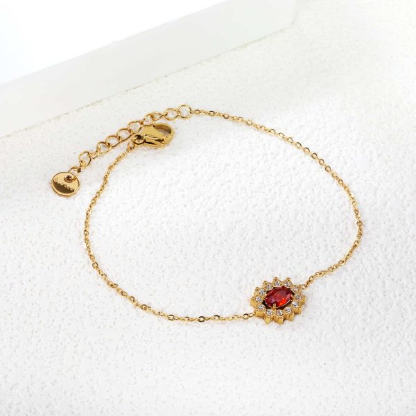 European And American Fashion Round Drop-shaped Stainless Steel Bracelet For Women