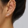 39f91237-4dbb-4447-bcc9-3276bf652aab.jpg Fashion Accessories, Simple And Compact Earrings, Ear Design Sense Ear Bone Clip Set Earrings