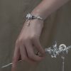 Butterfly Tassel Bracelet New Chinese Style White Agate High Sense