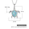Cute Turtle OPAL Pendant Charm All-match Necklace