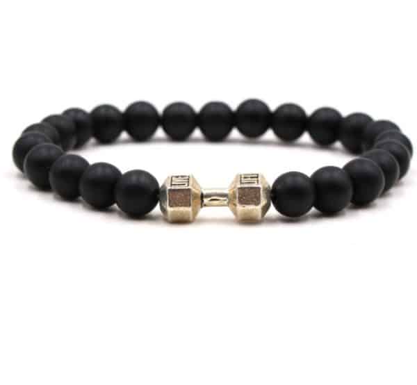 8mm Black Matte Volcanic Stone