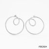 Streamlined Earrings Stainless Steel Geometric Circle Curve Earrings