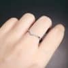 V-shaped Gang Drill Zircon Ring For Women