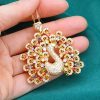 3a7a295e-dd11-413a-aa85-47e0f618a80b.jpg Peacock Design Colorful Zircon Pendant Necklace