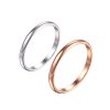 Couple Ultra-fine Glossy Titanium Steel Female Ring