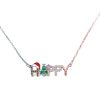Creative New Santa Christmas Tree Letter Strings Necklace