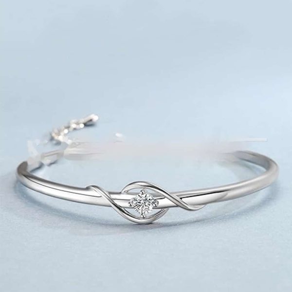 Metal Inlaid Zirconium Mother's Day Bracelet