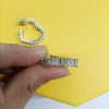 Heart-shaped Big Circle Cut Women Piercing Earrings