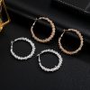 Earrings Simple Irregular Thorny Circle