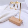 Mosquito Coil Irregular Metal Earrings Circle Ear Clip Without Hole