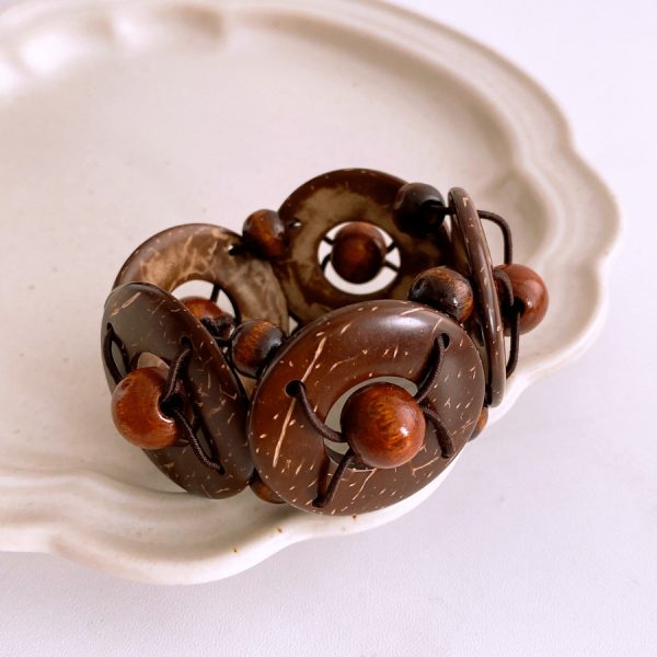Wooden Bead Elastic Bracelet Ethnic Style Fashion All-match Bracelet Personality
