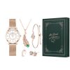 Ladies Set Watch Rhinestone Jewelry Bracelet Necklace