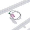 Bud Flower Necklace Earrings Jewelry Set