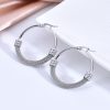 Popular Exaggerated Stainless Steel Circle Woven Earrings