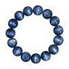 Natural Old Mine Blue Crystal Ball Bracelet