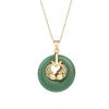 Gold Koi Years With More Than Hetian Jade Collarbone Necklace