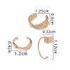 Metal Type C Ear Bone Clip No Ear Hole Ear Hang Female Temperament Hip-hop Minority Cool Wind Earring Set Decoration