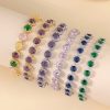 Fashion Gold-plated Inlaid Zircon Hollow Round Bracelet