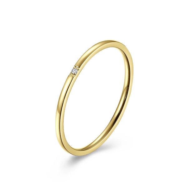 All-matching Diamond-studded Ring Advanced Design Sense