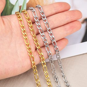 Stainless Steel 18K Gold Color Protection Cross Necklace