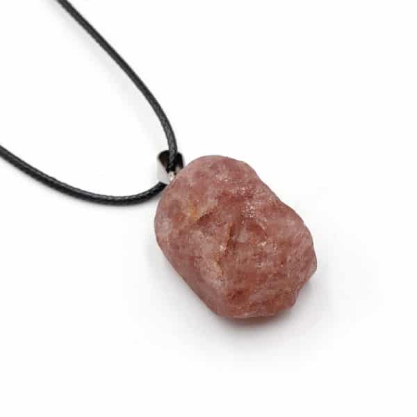 Natural Stone Rough Stone Pendant Crystal Agate Multicolor Irregular Strawberry Quartz Amethyst