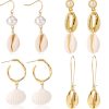Natural Shell Long Conch Set