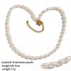 Natural Freshwater Pearl Necklace For Women Light Luxury Minority Sweet Cool Style Clavicle Chain