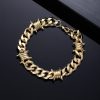 Cuban Link Chain Men Punk Knotted Bracelet Necklace