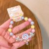 Cartoon Jelly Color Beaded Girl Bracelet