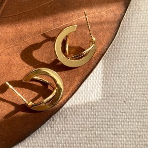 Women's Circle Earrings French Style High Sense Of Korean Temperament