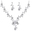 Set Full Diamond Necklace Pendant Set