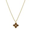 Maillard Retro Style Natural Tigereye Titanium Steel Necklace