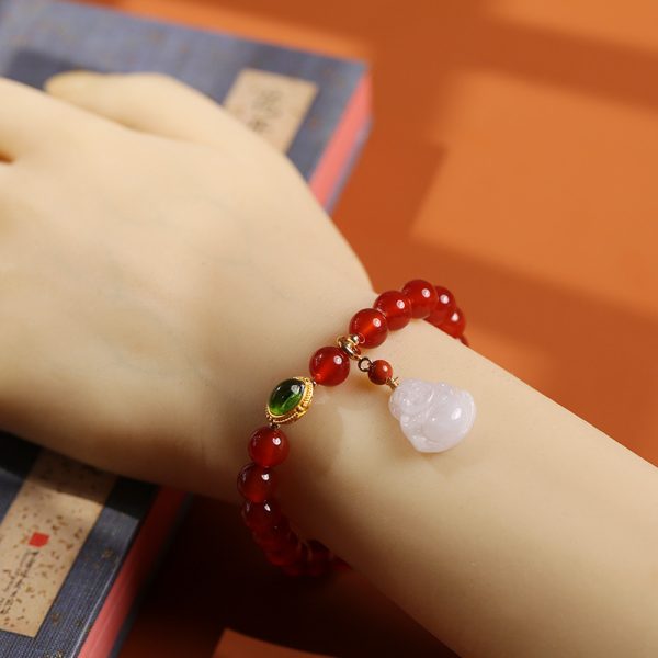 Original Design Natural Agate Bracelet Elegant