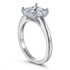 925 Sterling Silver Inlaid Square Zircon Ring