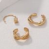 Metal Type C Ear Bone Clip No Ear Hole Ear Hang Female Temperament Hip-hop Minority Cool Wind Earring Set Decoration