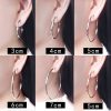 925 Sterling Silver Lace Laser Pattern Circle Earrings