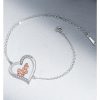 Heart-shaped Ornament Girl's Dog Bracelet