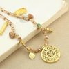 New Chinese Style National Style  Gold Tiger Eye Long Necklace