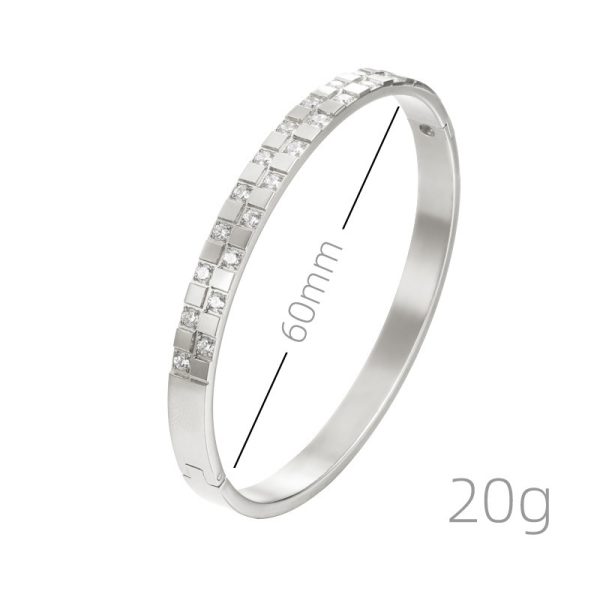 Non-fading Ornament Women's Electroplated Gold Titanium Steel Bracelet